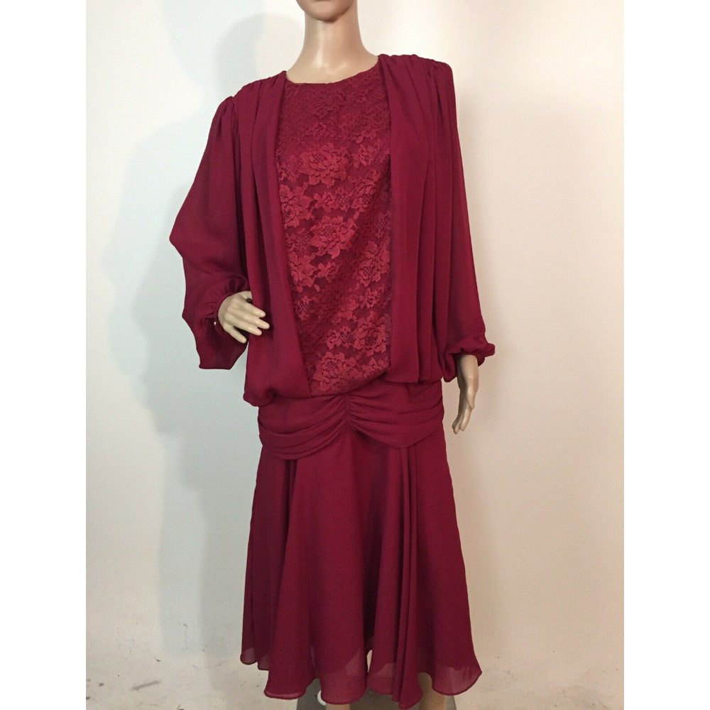 VTG Bo-Art Fashions Dress Flapper evening Dress